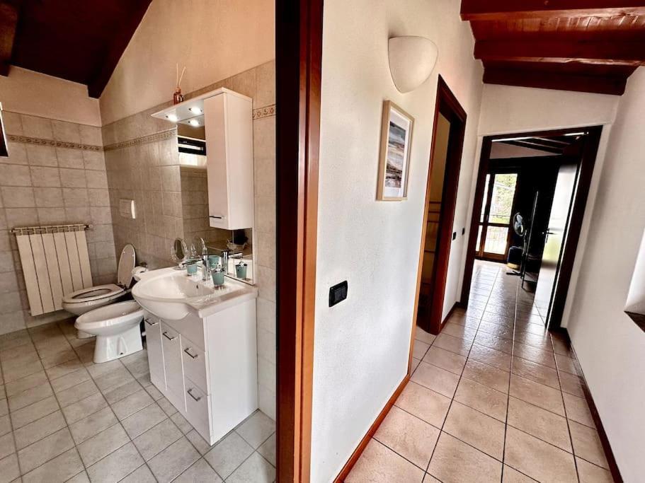 3Br Villetta Con Panoramica Sul Lago Nesso Exterior foto